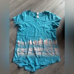 Ivivva Teal and Pink shirt size 12